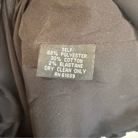 RICKIE FREEMAN TERI JON Black Gold Metallic Ruched Dress Asymmetrical Women’s 8 - Picture 7 of 12